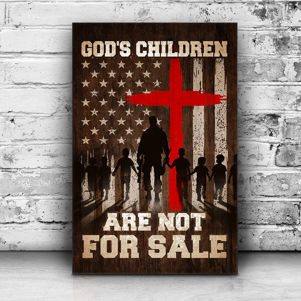 God's Children Are Not For Sale Sound Of Freedom Movie Canvas Prints