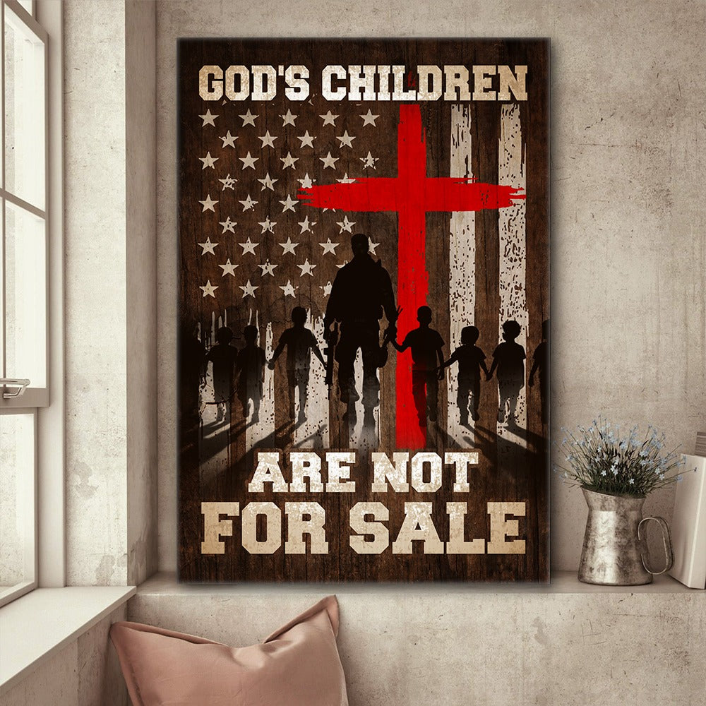 God's Children Are Not For Sale Sound Of Freedom Movie Canvas Prints