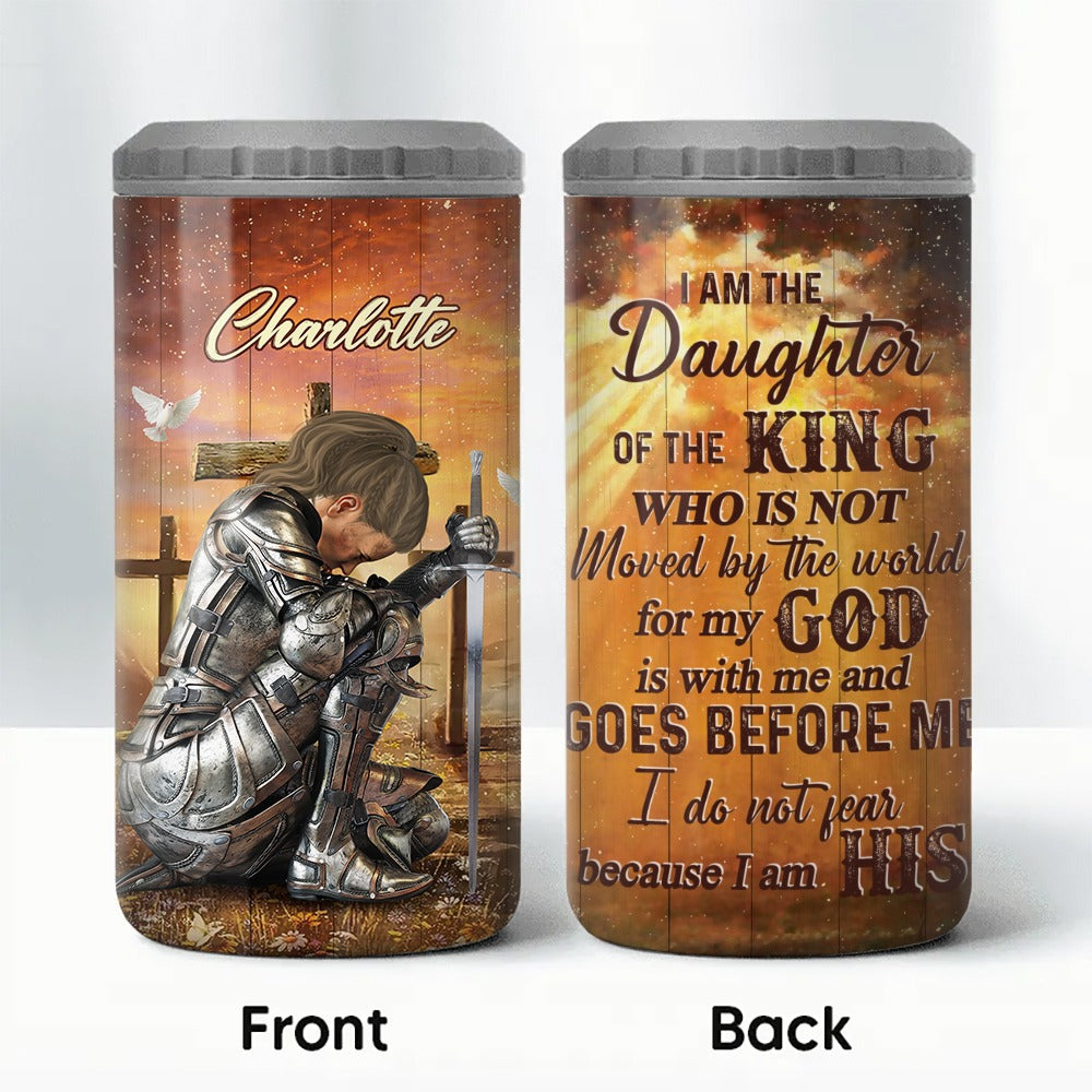 Personalized I Asked God For An Angel He Sent Me My Daughter 4-in-1 Cooler  Tumbler, Father Holds His Daughter's Hand Tumbler, Custom Dad And Daughter  Cooler Tumbler, Father's Day gift - Wolfantique