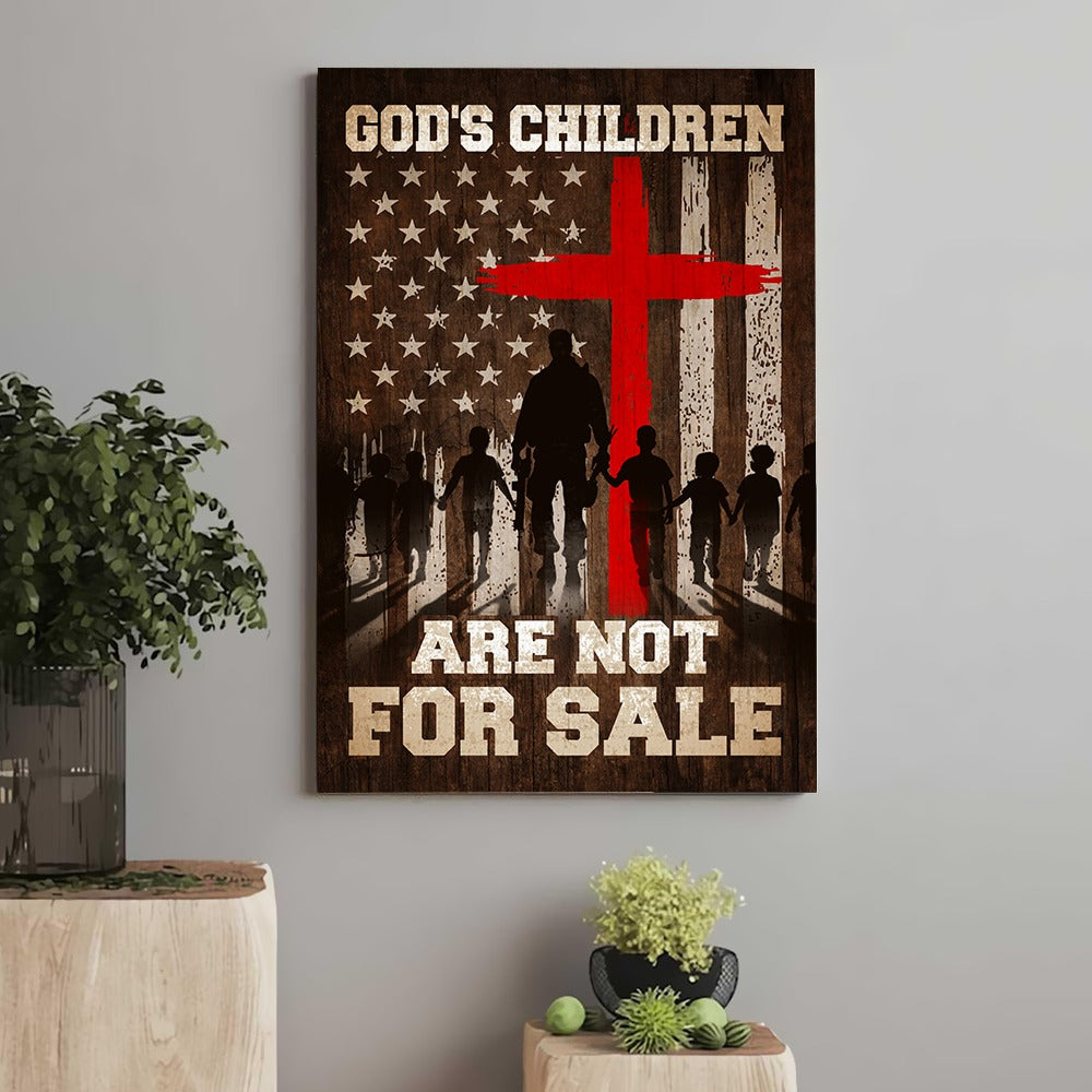 God's Children Are Not For Sale Sound Of Freedom Movie Canvas Prints