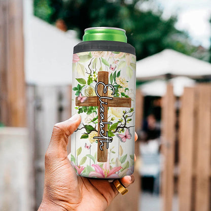 Personalized Way Maker Miracle Worker Promise Keeper Light In The Darkness My God That Is Who You Are 4-in-1 Cooler Tumbler