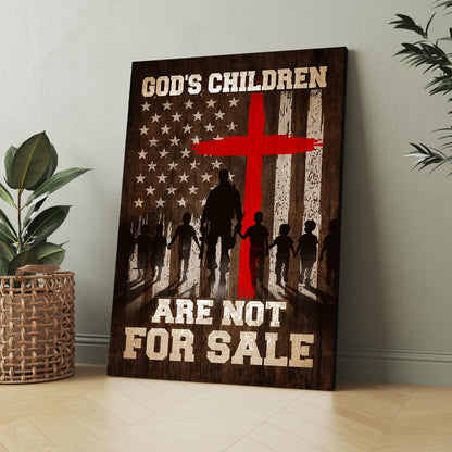 God's Children Are Not For Sale Sound Of Freedom Movie Canvas Prints