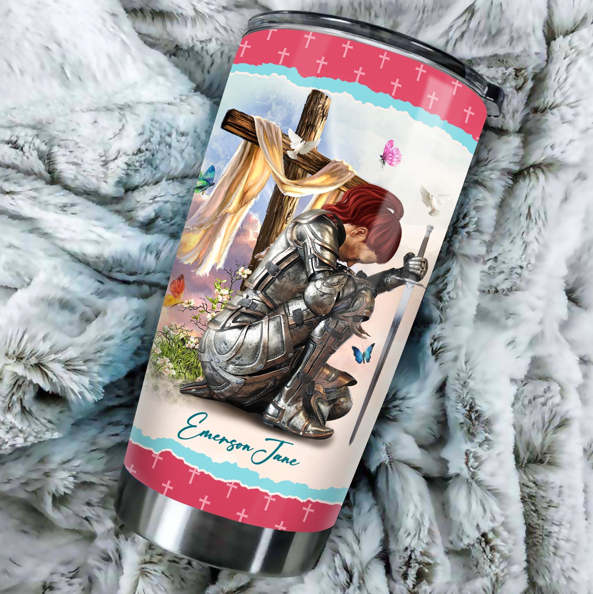 Personalized You Are Beautiful Victorious Enough Created Strong Amazing  4-in-1 Cooler Tumbler, Personalized Woman Warrior Of God Cool TumBler,  female warrior of god, praying woman warrior of god - Viralcitron
