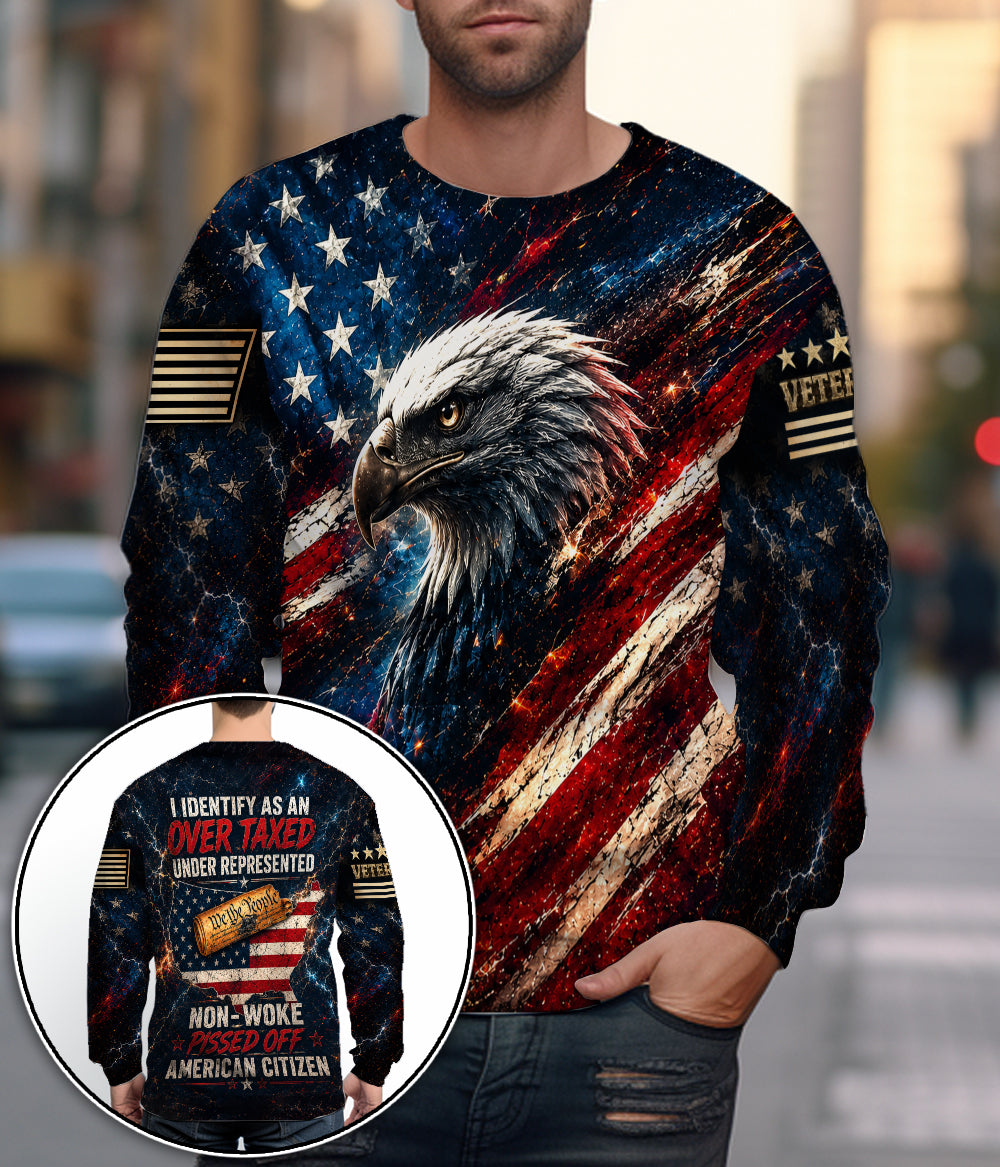 We The People American Citizen Non Woke Patriotic Eagle American Flag 3D All Over Print T-Shirt And Hoodie