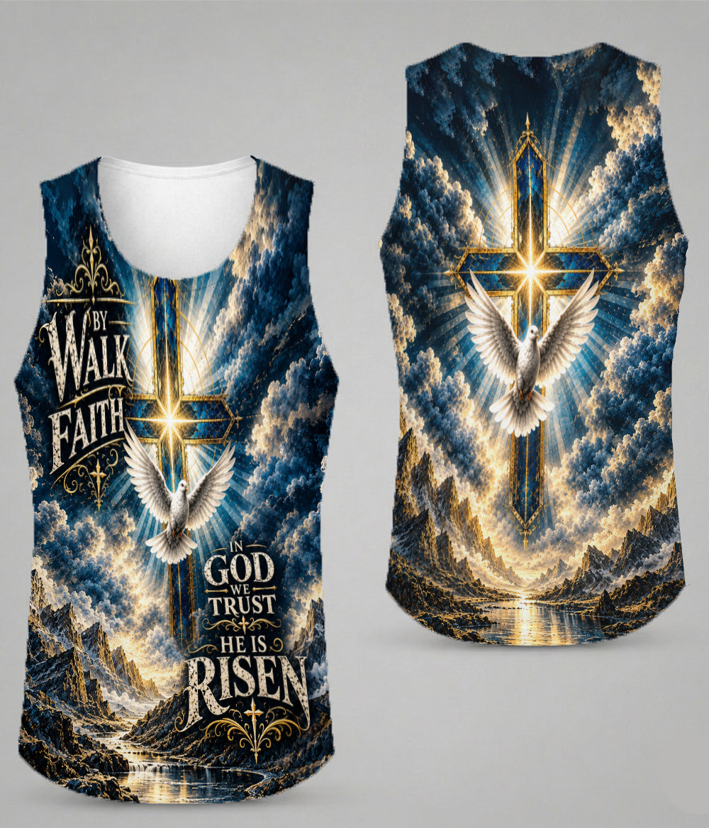 Walk By Faith In God We Trust He Is Risen 3D All Over Print T-Shirt And Hoodie