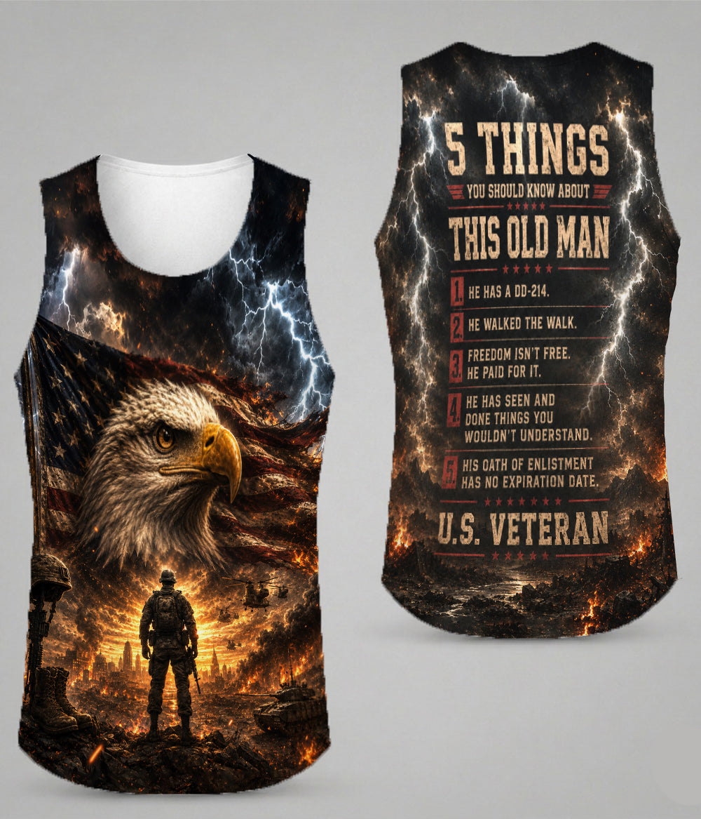 5 Things You Should Know About This Old Man U.S. Veteran 3D All Over Print T-Shirt And Hoodie