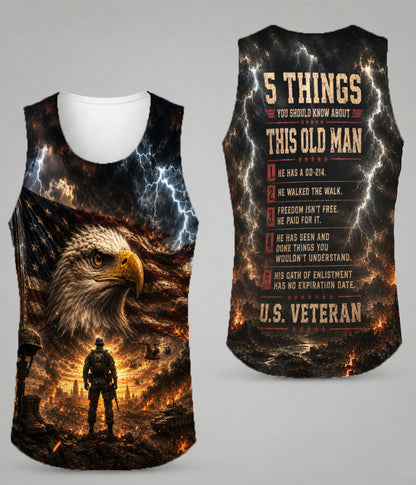 5 Things You Should Know About This Old Man U.S. Veteran 3D All Over Print T-Shirt And Hoodie