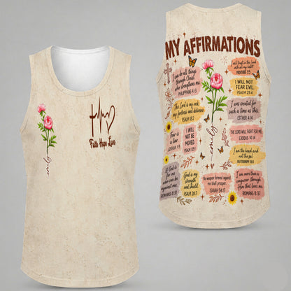 Personalized Birth Month Flower Christian Bible Verse Affirmations 3D All Over Print T-Shirt And Hoodie