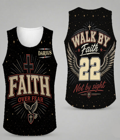 Personalized Christian Faith Over Fear Walk By Faith Not By Sight 3D All Over Print T-Shirt And Hoodie