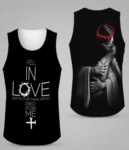 I Fell In Love With The Man Who Died For Me, In The Arms of Lord 3D All Over Print T-Shirt And Hoodie