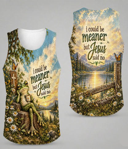 I Could Be Meaner But Jesus Said No Funny Christian Frog 3D All Over Print T-Shirt And Hoodie