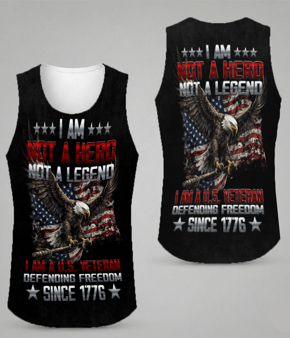 I Am A U.S. Veteran Defending Freedom Since 1776 Eagle American Flag 3D All Over Print T-Shirt And Hoodie