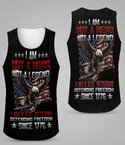 I Am A U.S. Veteran Defending Freedom Since 1776 Eagle American Flag 3D All Over Print T-Shirt And Hoodie