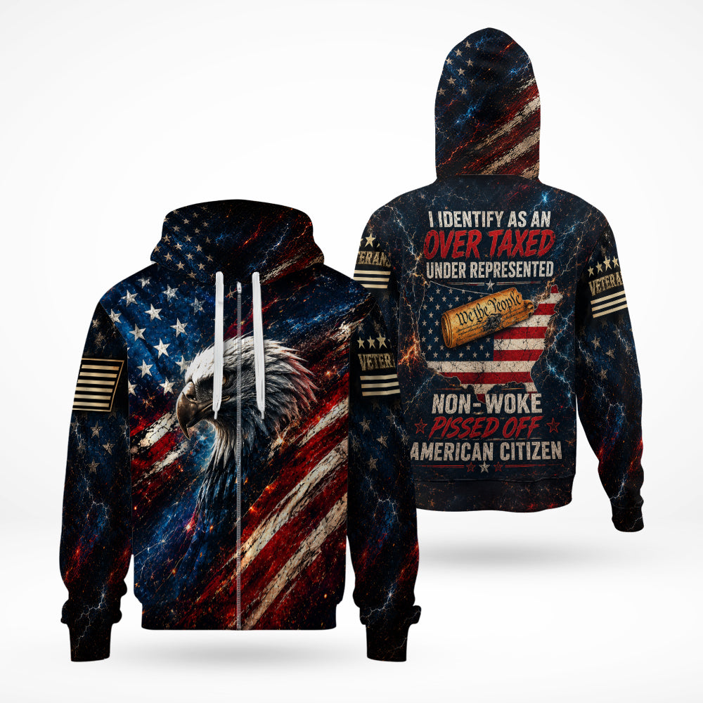 We The People American Citizen Non Woke Patriotic Eagle American Flag 3D All Over Print T-Shirt And Hoodie