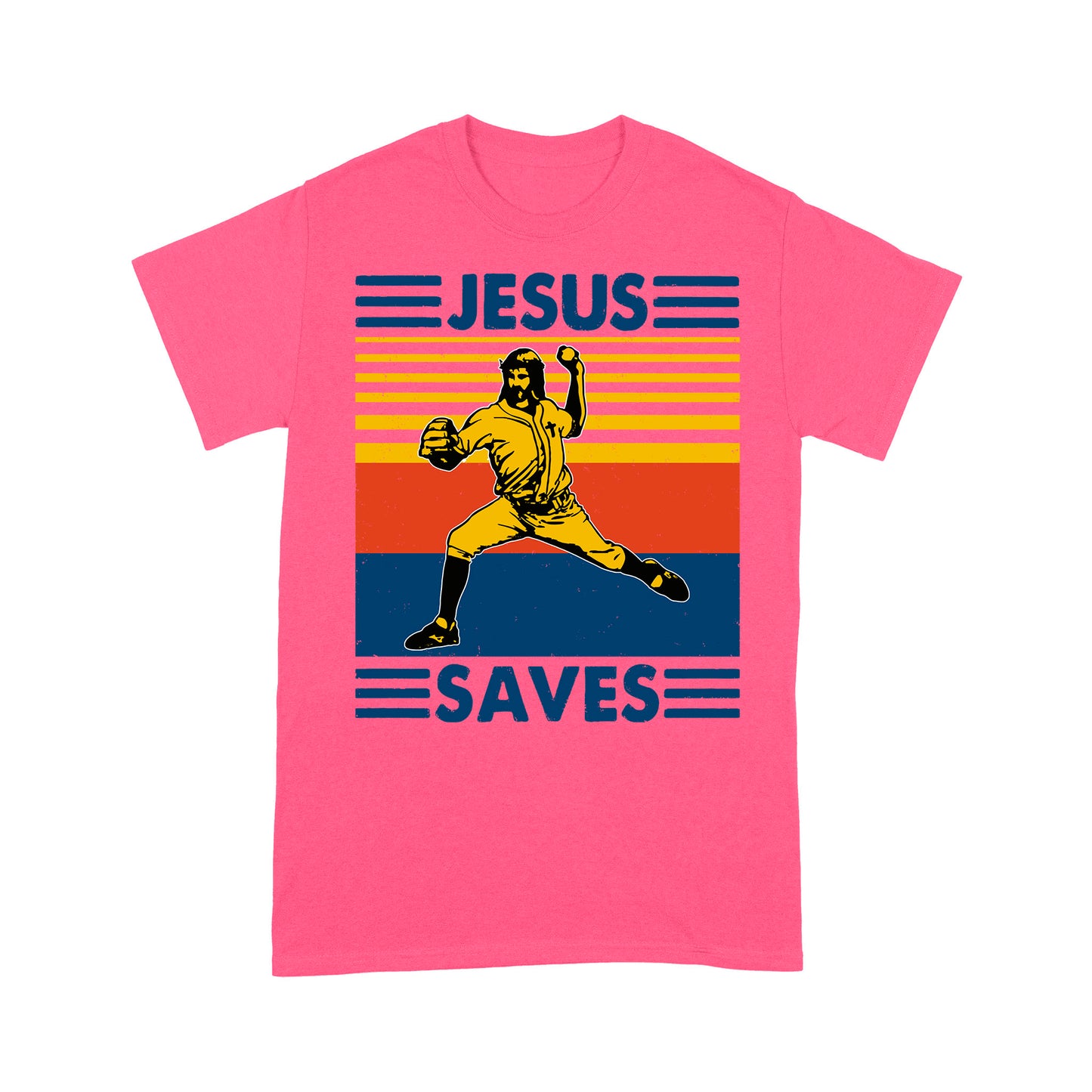 Jesus Saves Funny Vintage Baseball Standard T-Shirt