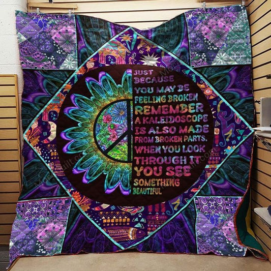 Hippie just because you may be feeling broken remember Fleece Blanket