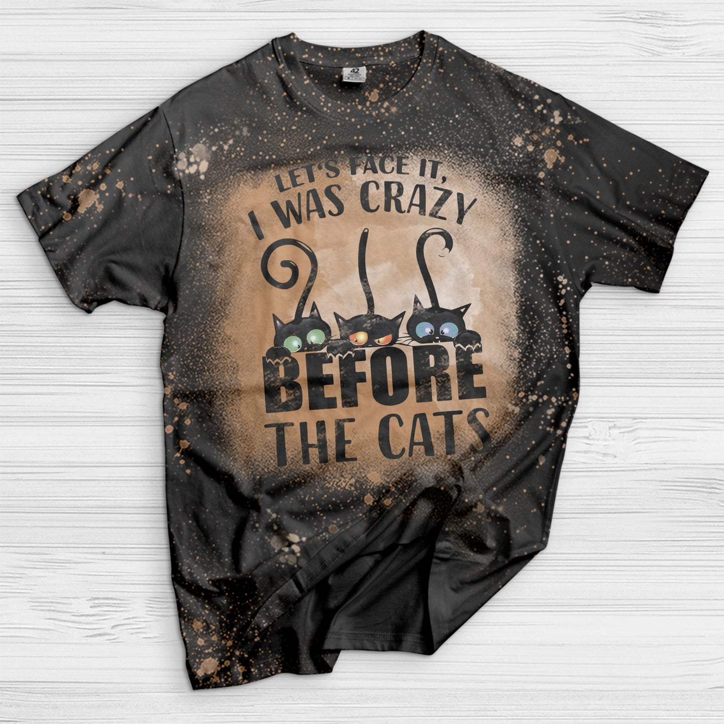 The Cats Crazy Bleached T-Shirt