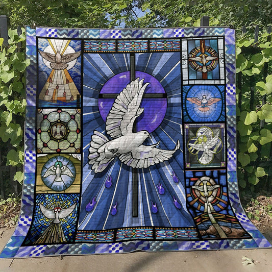 Christian Dove Fleece Blanket