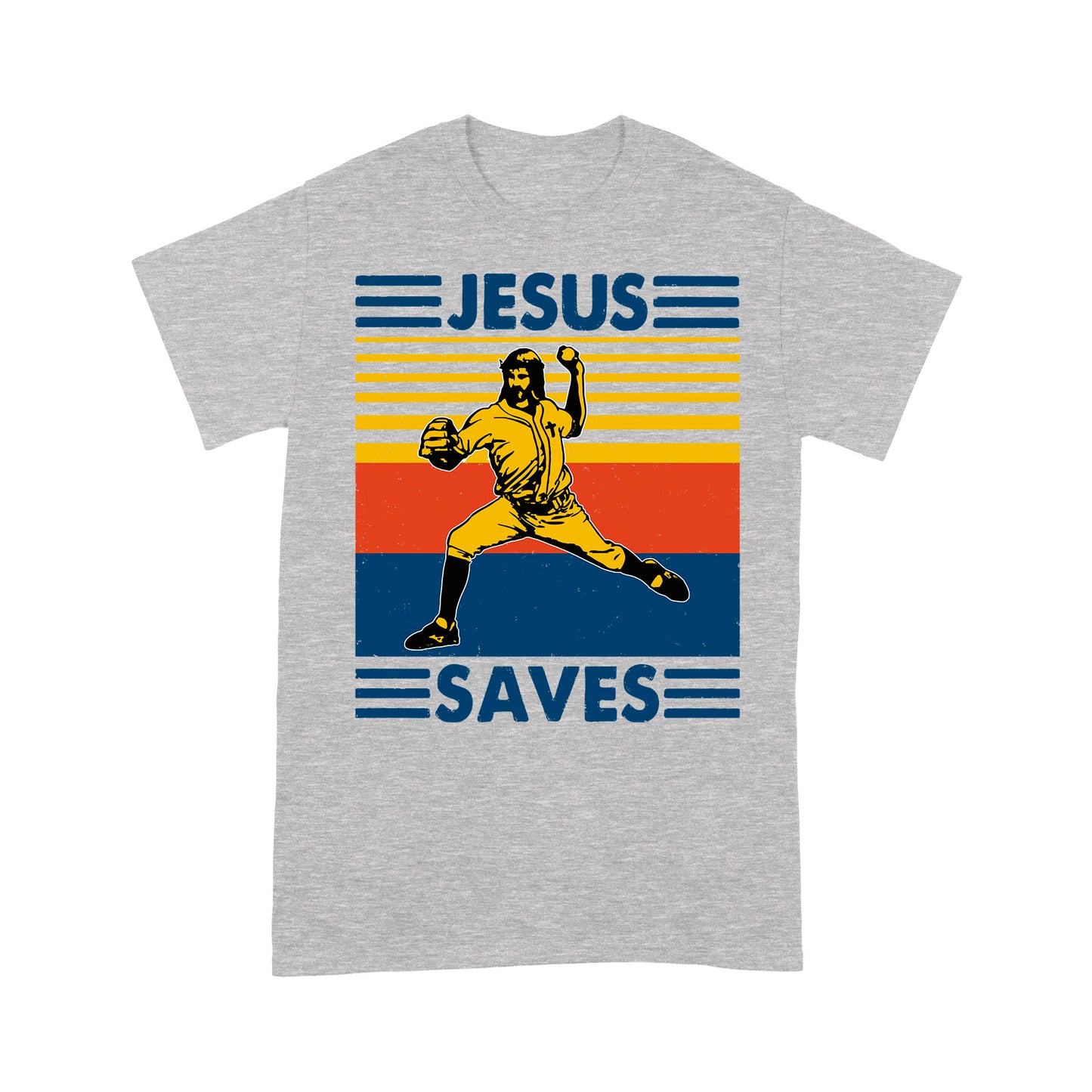 Jesus Saves Funny Vintage Baseball Standard T-Shirt