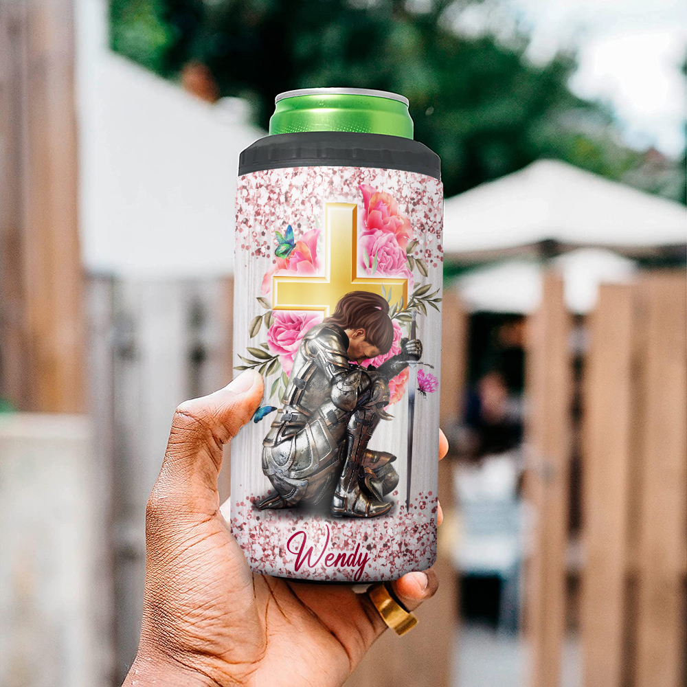 Personalized Woman Warrior You Are Beautiful Victorious Enough Created Strong Amazing 4-in-1 Cooler Tumbler