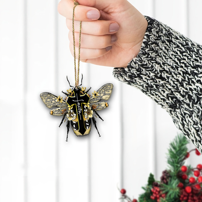 Custom Shape Acrylic/Wood Ornament Bee I can only imagine