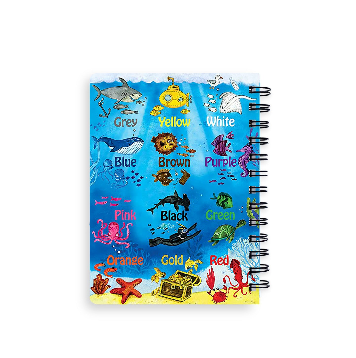 English Sea animals colors Spiral Journal