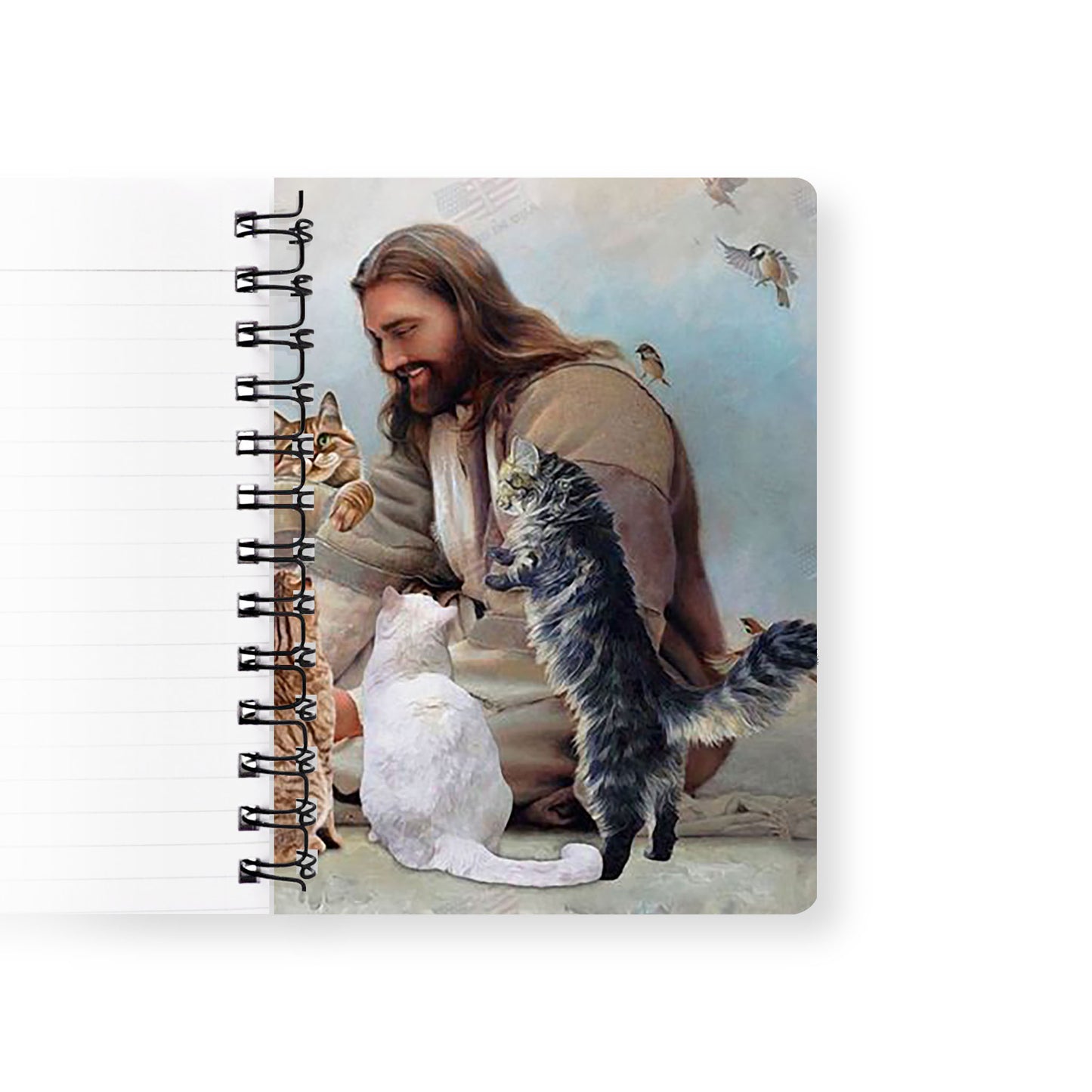 GOD SURROUNDED BY CATS ANGELS Spiral Journal