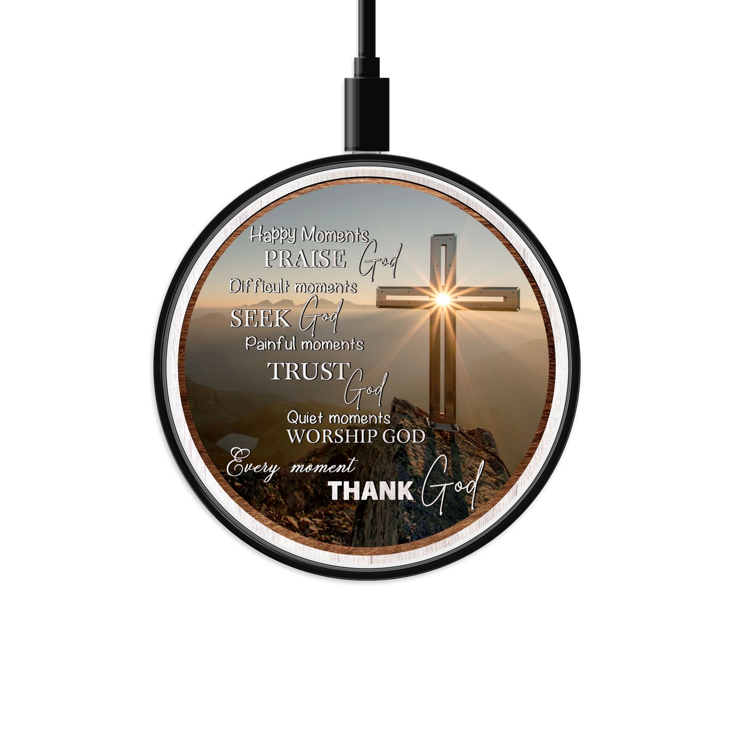 Happy Moments Praise God Wireless Charger