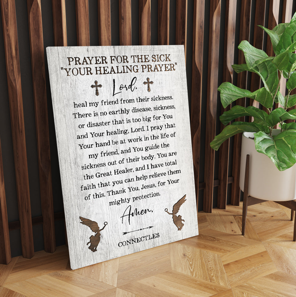 Prayer For Healing Prayer For The Sick Connectles Canvas Prints