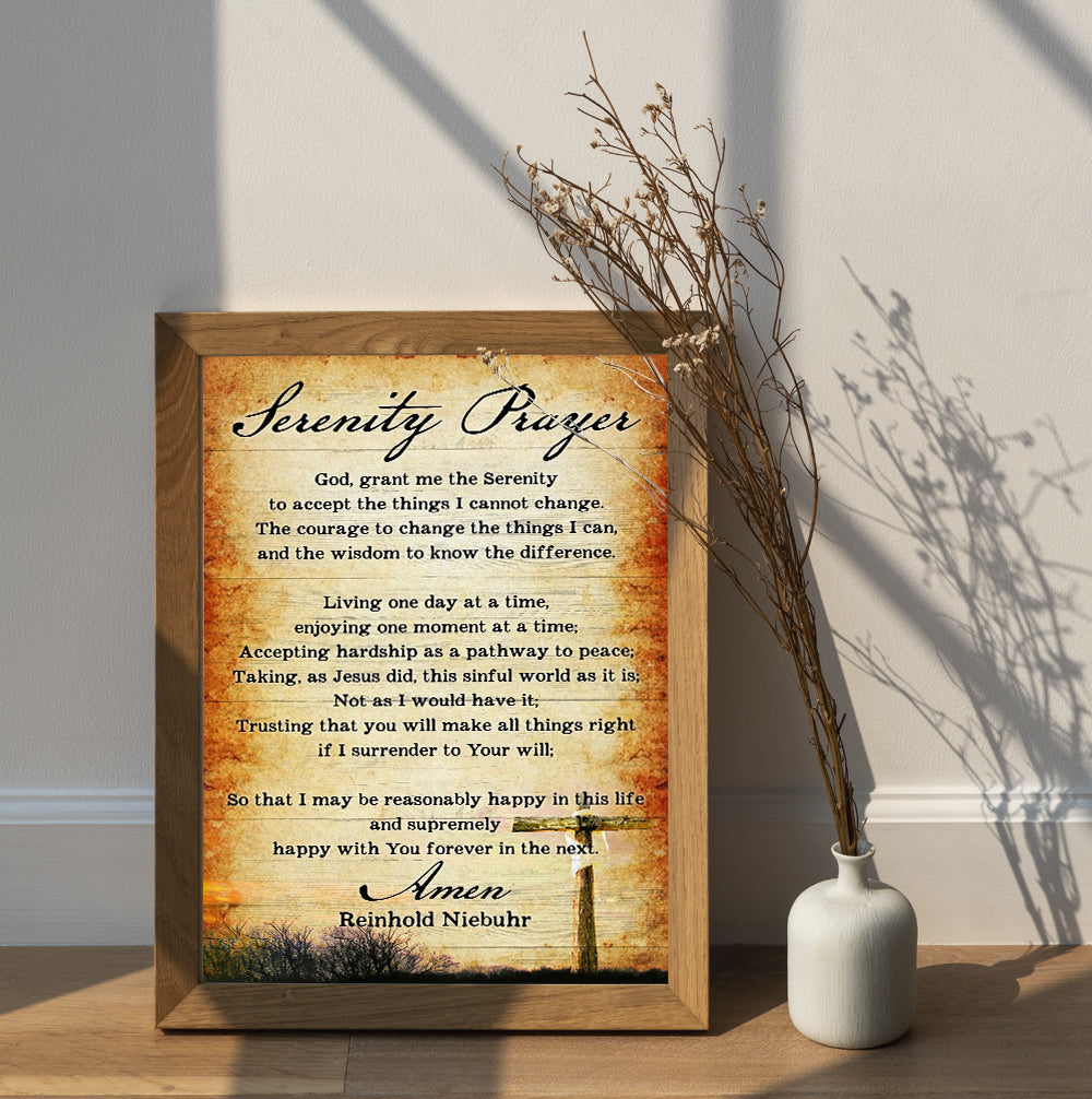 Serenity Prayer God Grant Me The Serenity To Accept The Things I Cannot Change Canvas Prints