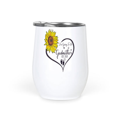 Godmother Gift | Best Friends Get Promoted to Godmother Wine Tumbler | Godmom to Be | Baptism Gift | Godmother Proposal | Best Friend Present Wine Tumbler