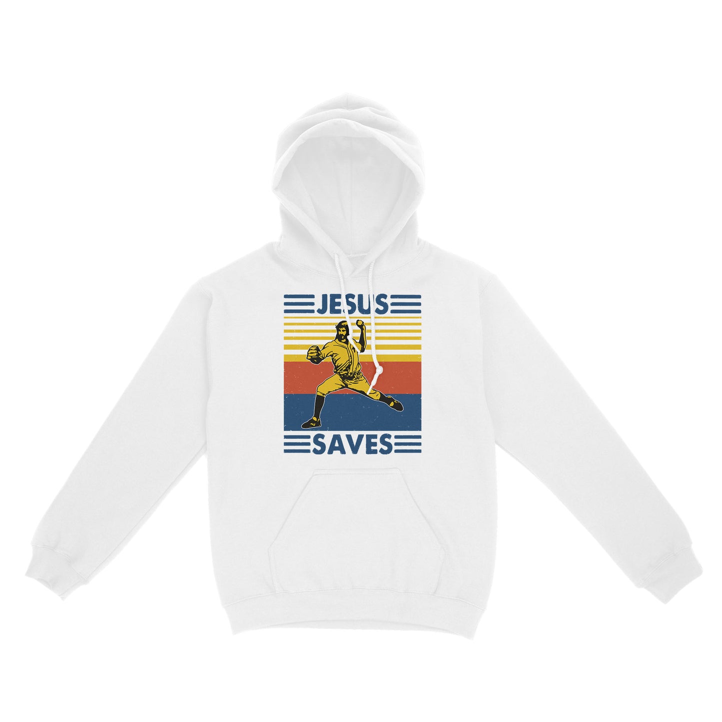 Jesus Saves Funny Vintage Baseball Standard Hoodie