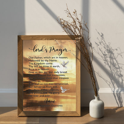 Lord's Prayer Our Father Which Art In Heaven Canvas Prints