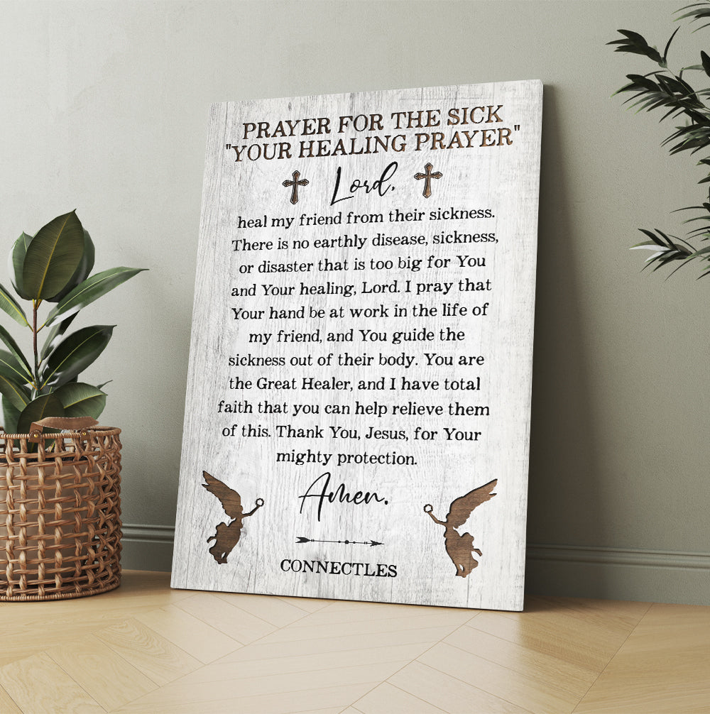 Prayer For Healing Prayer For The Sick Connectles Canvas Prints