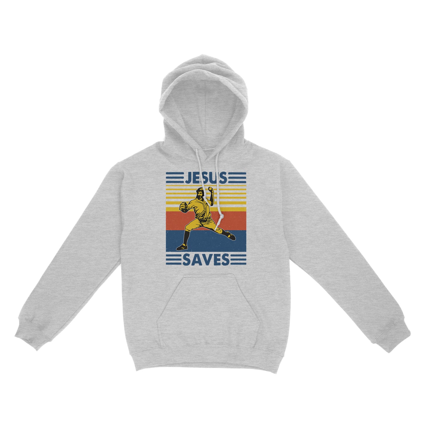 Jesus Saves Funny Vintage Baseball Standard Hoodie