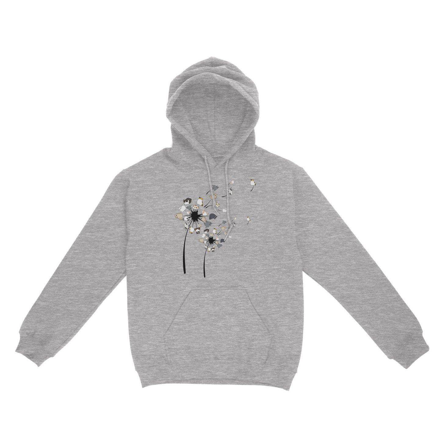 Dandelion Cats Flower Colorful Pet Cat Standard Hoodie