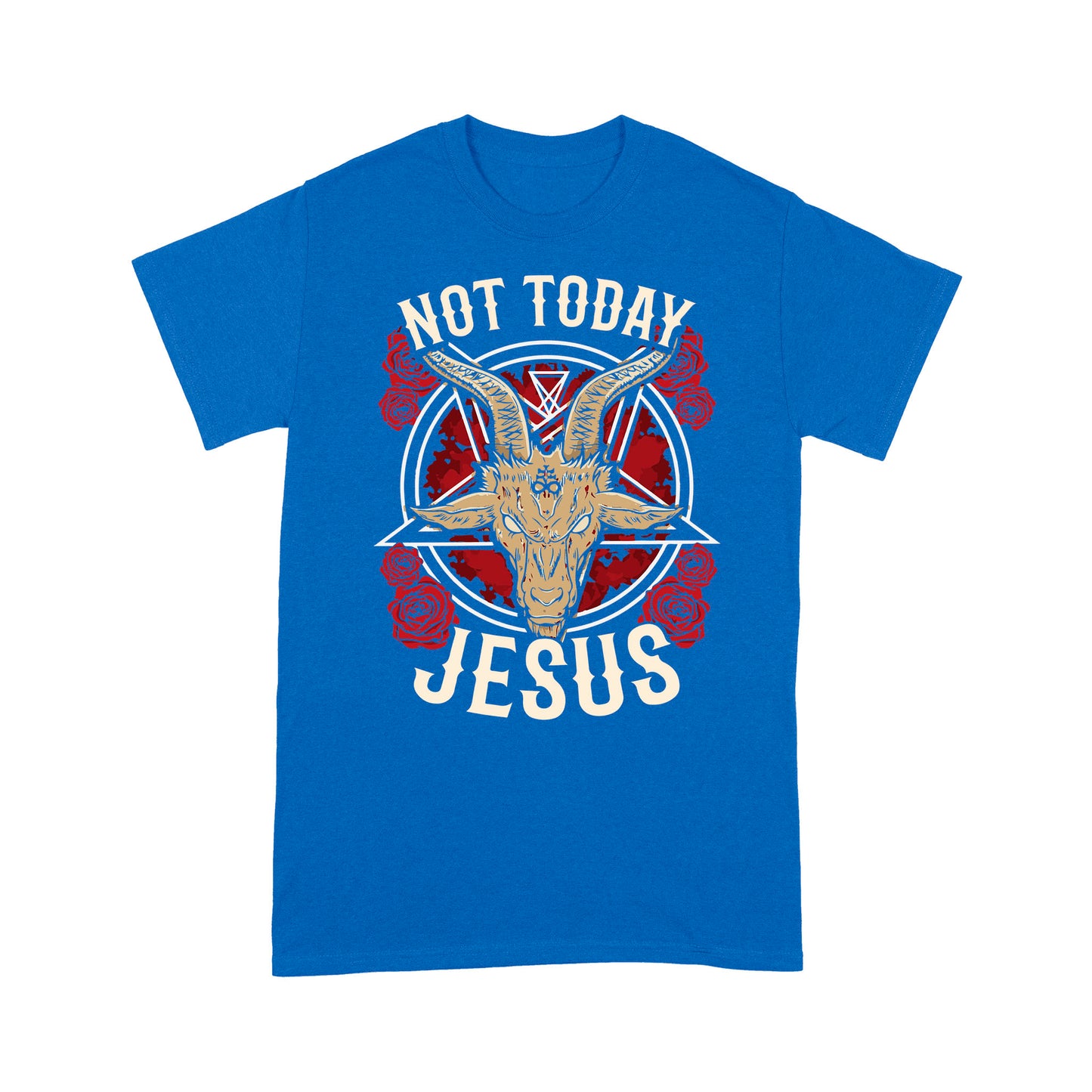 not today Jesus - Satan symbol  Premium T-shirt