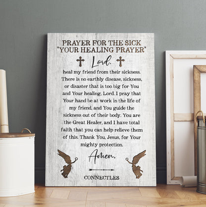 Prayer For Healing Prayer For The Sick Connectles Canvas Prints