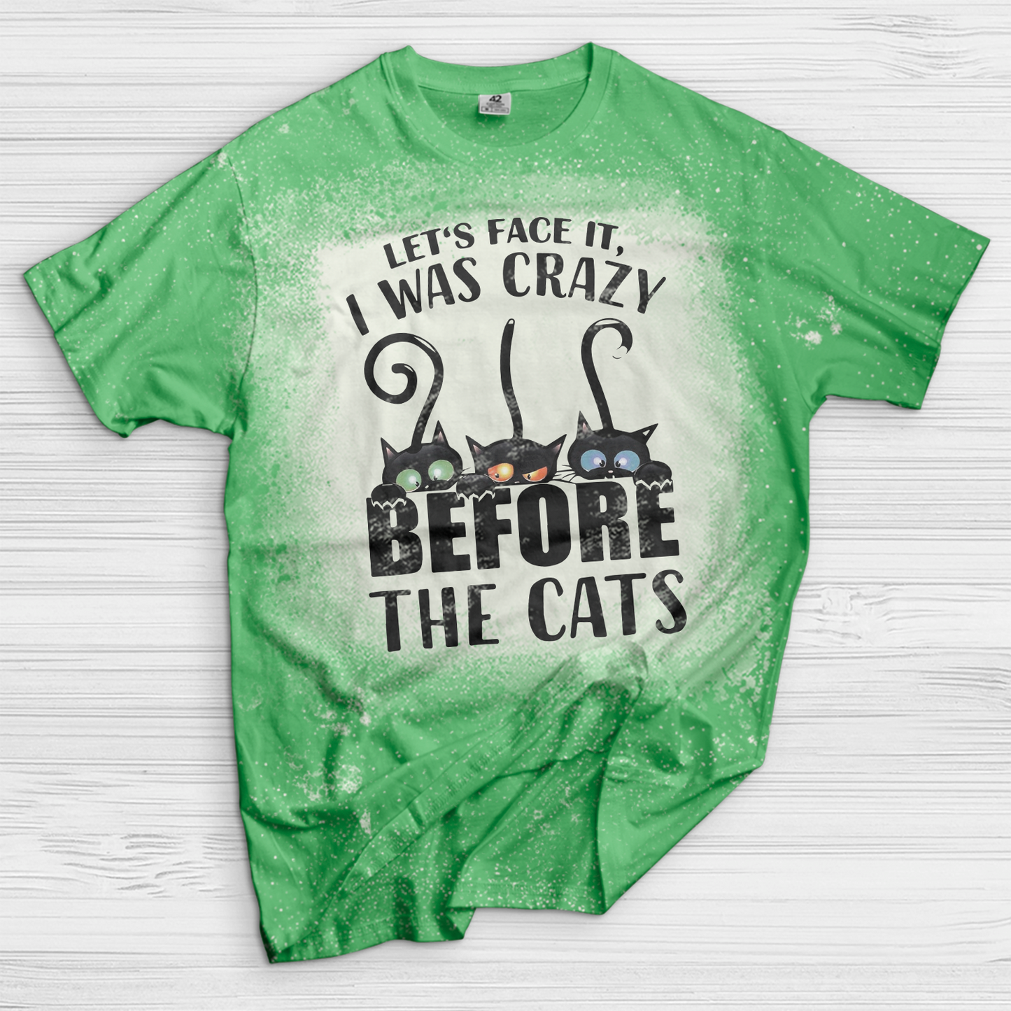 The Cats Crazy Bleached T-Shirt