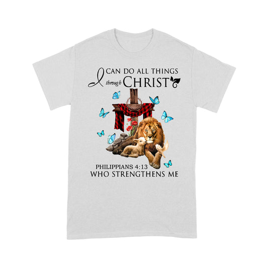 I Can Do All Thing Christ Jesus Lion and Lamb Dove T-Shirt