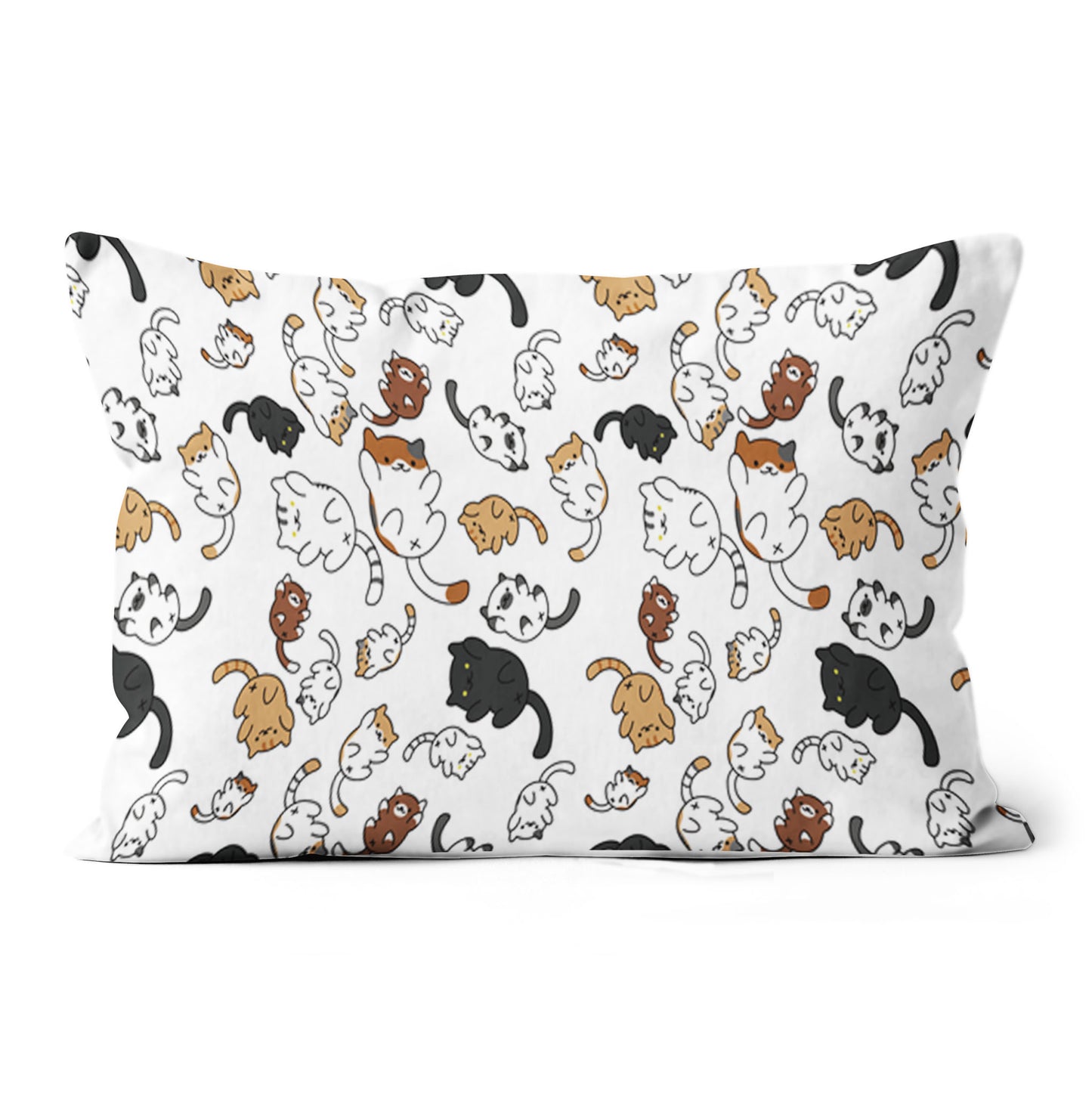 Cats All-over Print Suede Throw Pillow