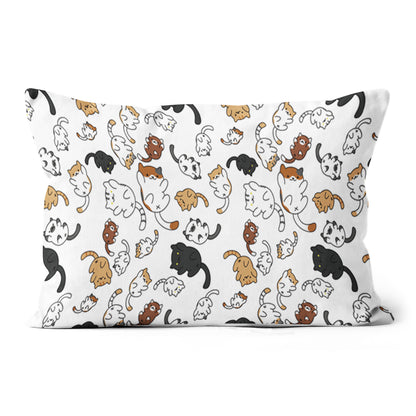 Cats All-over Print Suede Throw Pillow