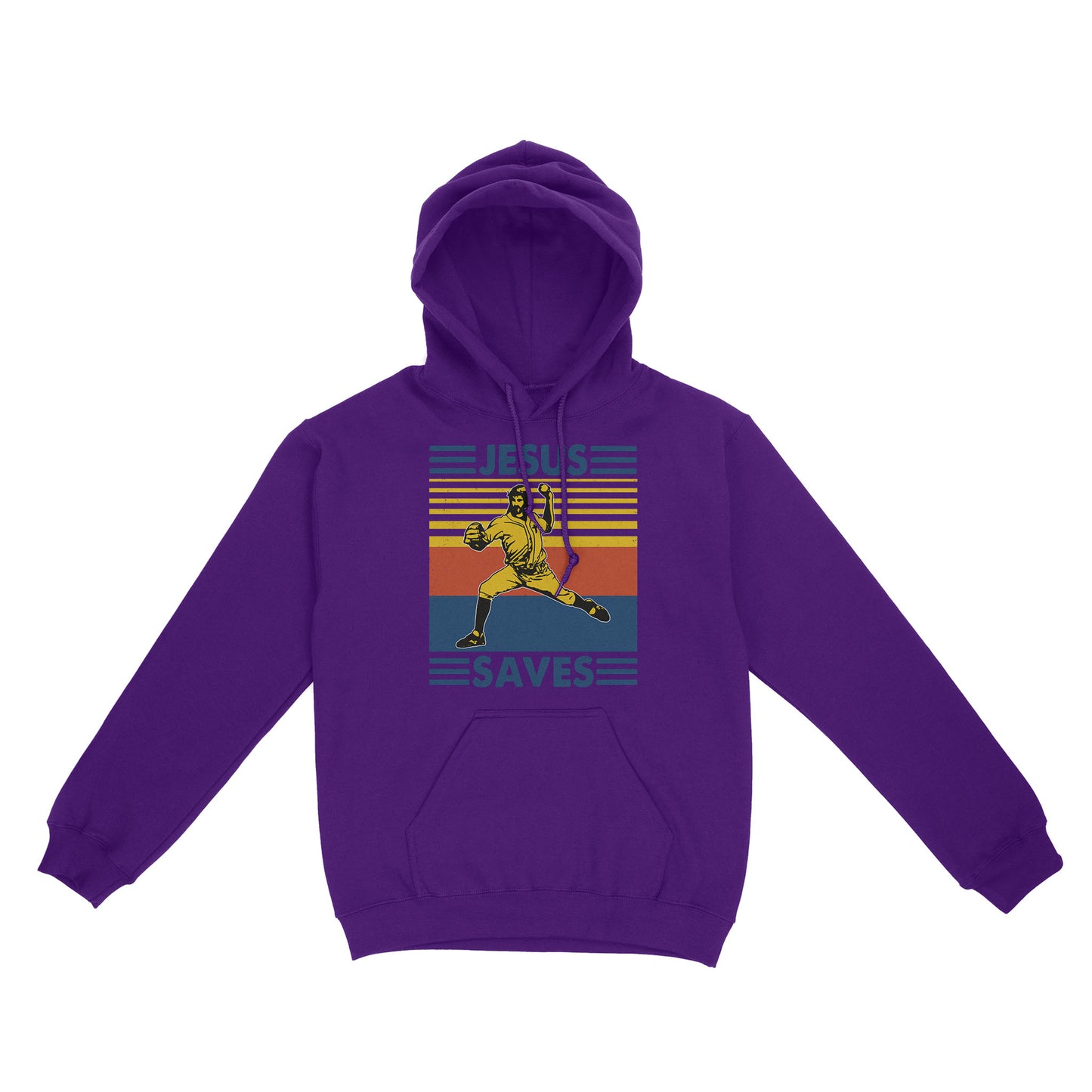 Jesus Saves Funny Vintage Baseball Standard Hoodie