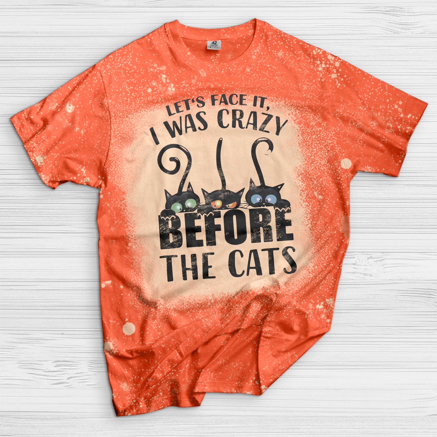 The Cats Crazy Bleached T-Shirt