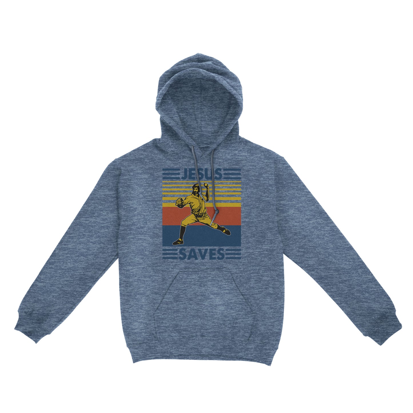 Jesus Saves Funny Vintage Baseball Standard Hoodie