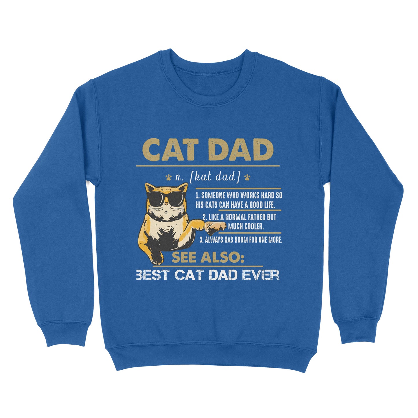 Cat Dad See Also - Standard Crew Neck Sweatshirt