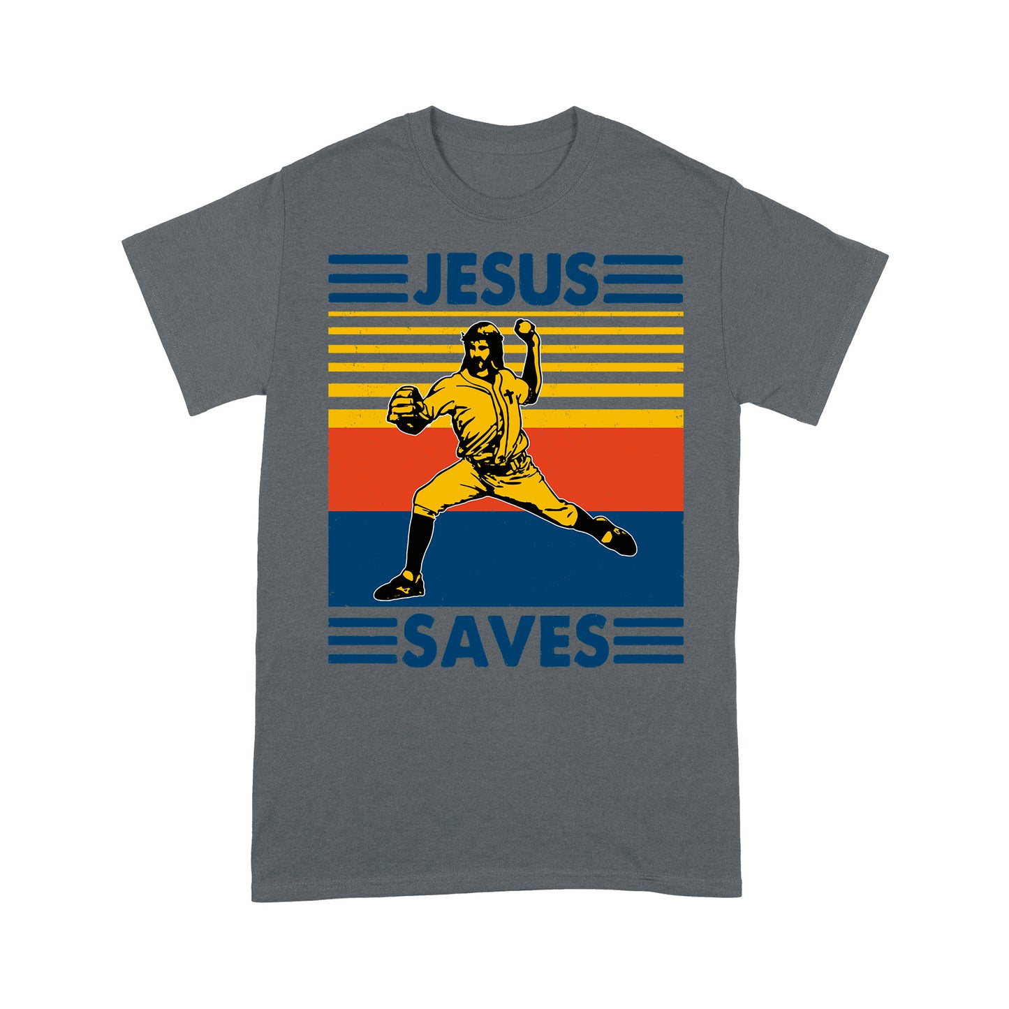 Jesus Saves Funny Vintage Baseball Standard T-Shirt