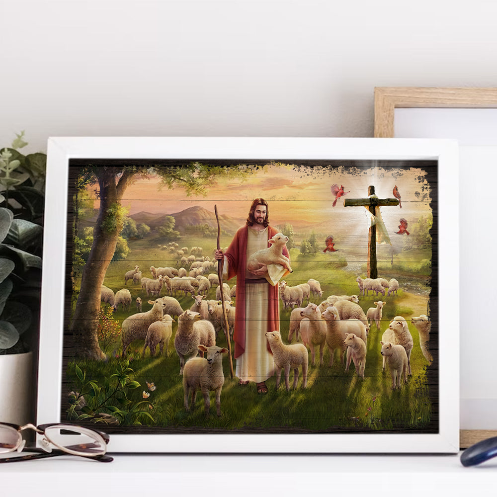 The Good Shepherd Jesus Christ Holy Lamb And Canvas Prints