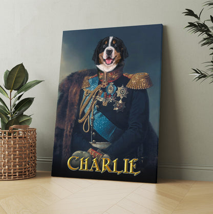 Personalized Dog The General Portraits Digital File Canvas Prints And Poster