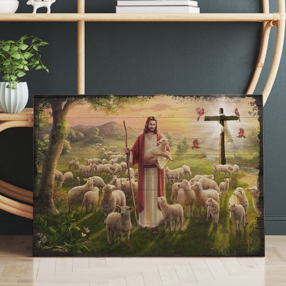The Good Shepherd Jesus Christ Holy Lamb And Canvas Prints